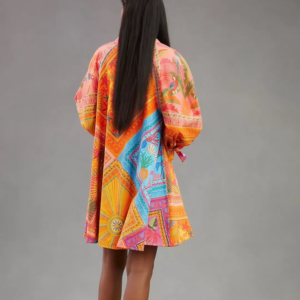 Vibrant Multicolor Button-Down Dress - image 3